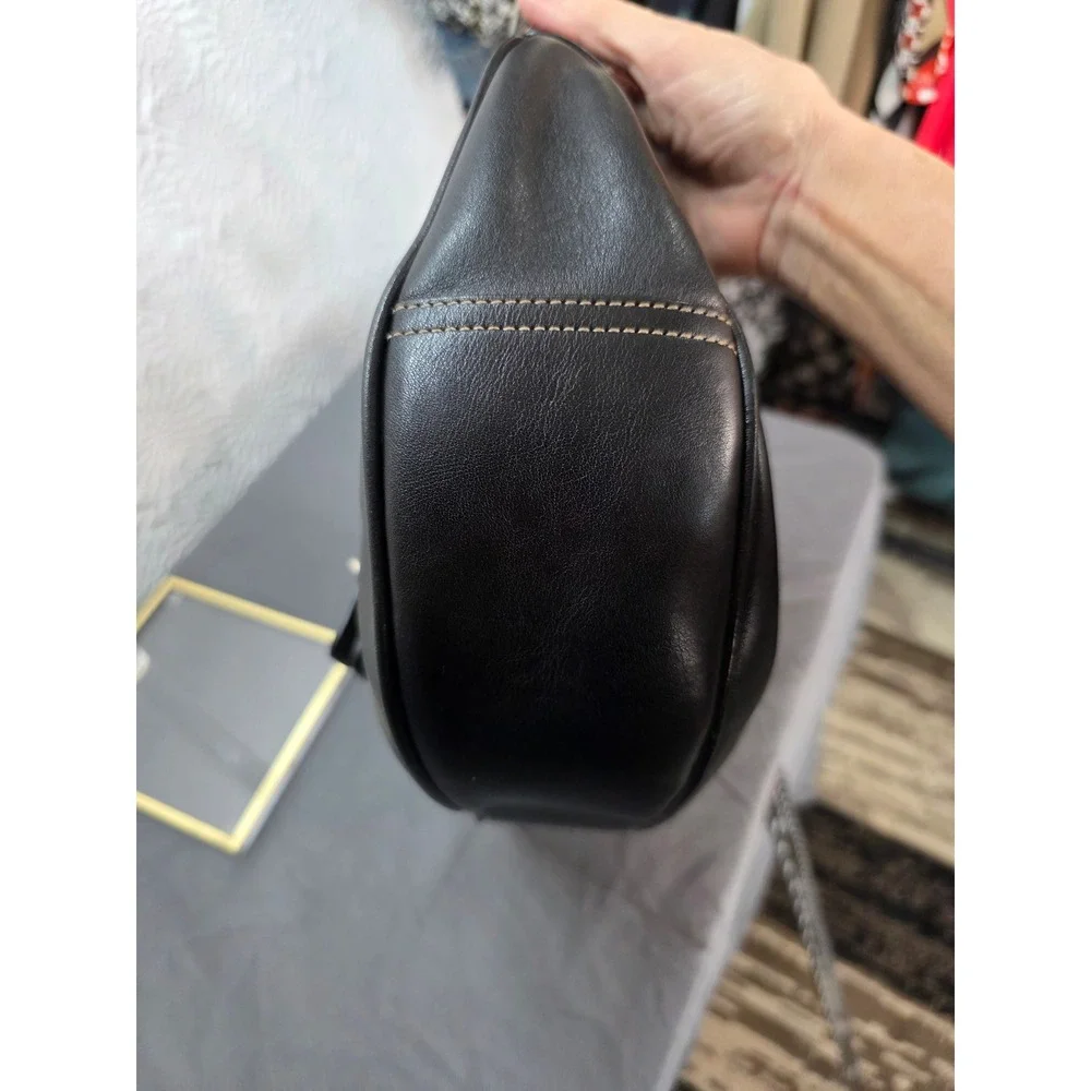 Coach Soho Buckle Flap Hobo Bag Womens Medium Black Leather Excellent Y2K 7546